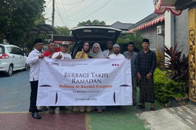 
 Tebar Kepedulian di Balik Jeruji, SMSI Sumenep–Ar-Raudah Computer Salurkan 500 Takjil ke Warga Rutan