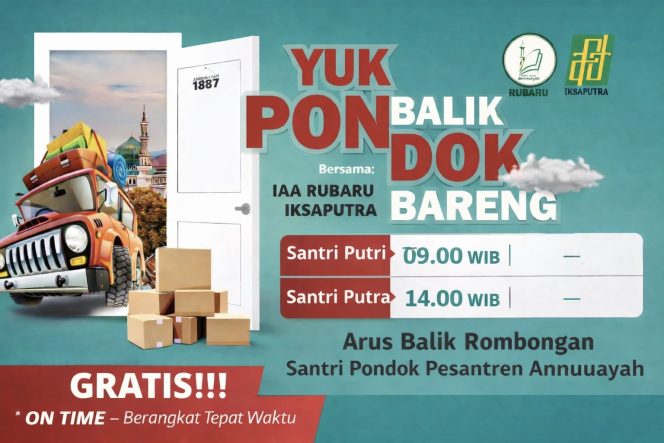
 IAA Rubaru Hadirkan Arus Balik Gratis Santri Annuqayah, Dua Gelombang Keberangkatan