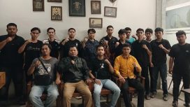 Aktivis dan organisasi kepemudaan di Sumut sampaikan pernyataan sikap minta Kapolrestabes Medan segera bangun harmonisasi. ©timeskota.com/Ilham Batubara