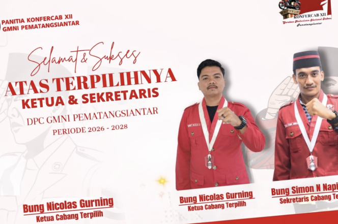 
 KONFERCAB XII SUKSES, DPC GMNI PEMATANGSIANTAR LAHIRKAN NAHKODA BARU