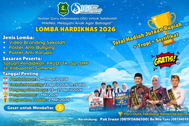 
 Lomba Hardiknas 2026, IGI Sumenep Gaungkan Pendidikan Berbasis Karakter dan Kreativitas