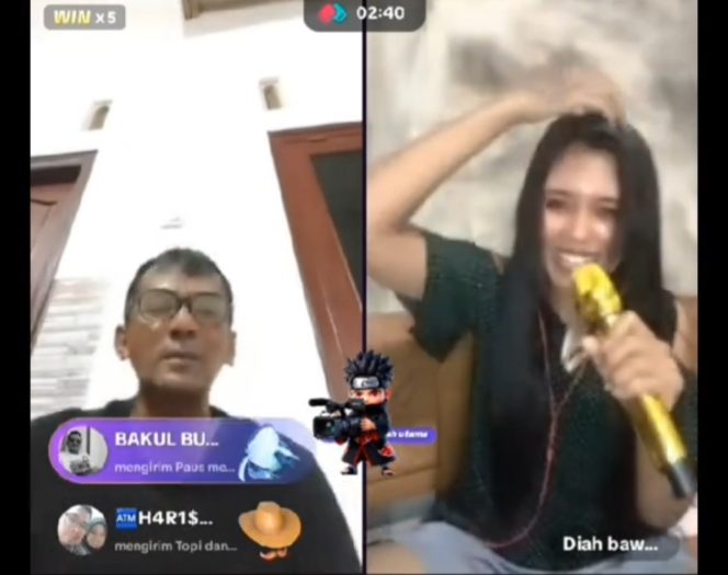 
 Basori Raih Kemenangan Telak dalam PK Persahabatan Live TikTok Lawan Diah Bawell, Dukungan Fans Jadi Kunci