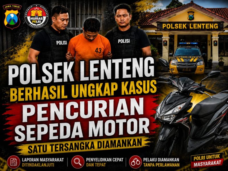 Ilustrasi pengungkapan kasus pencurian sepeda motor (curanmor) oleh Polsek Lenteng. Satu tersangka berhasil diamankan dan saat ini menjalani proses penyidikan lebih lanjut. Foto ini hanya bersifat ilustrasi.