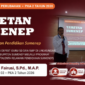 Kabid GTK Dinas Pendidikan Kabupaten Sumenep, Akhmad Fairusi, S.Pd., M.AP., memaparkan program Taretan Sumenep sebagai strategi mengatasi kekurangan guru di wilayah daratan dan kepulauan.
